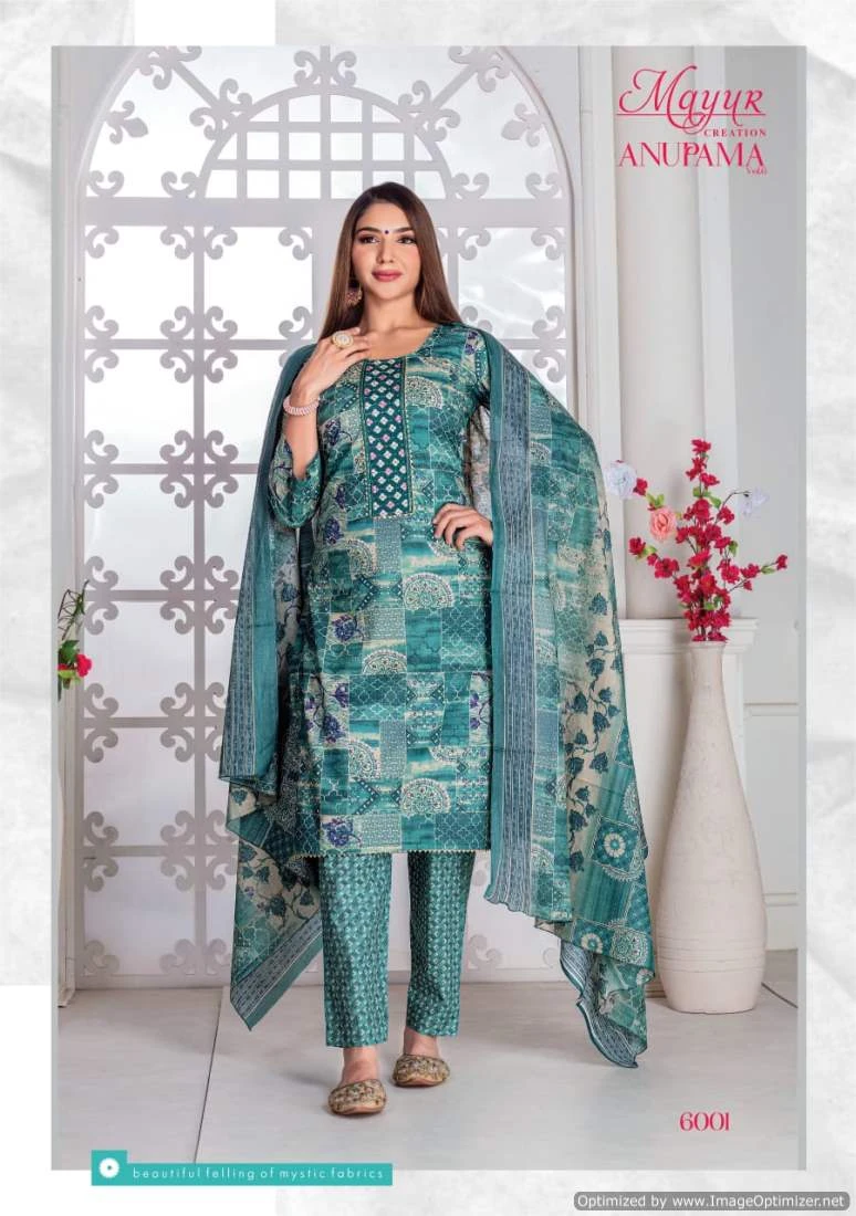 Mayur Anupama Vol 6 Lawn Cotton Wholesale Salwar Suit Catalog — Wholesale Salwar Suits, Mayur Dress wholesale from Surat — view 2